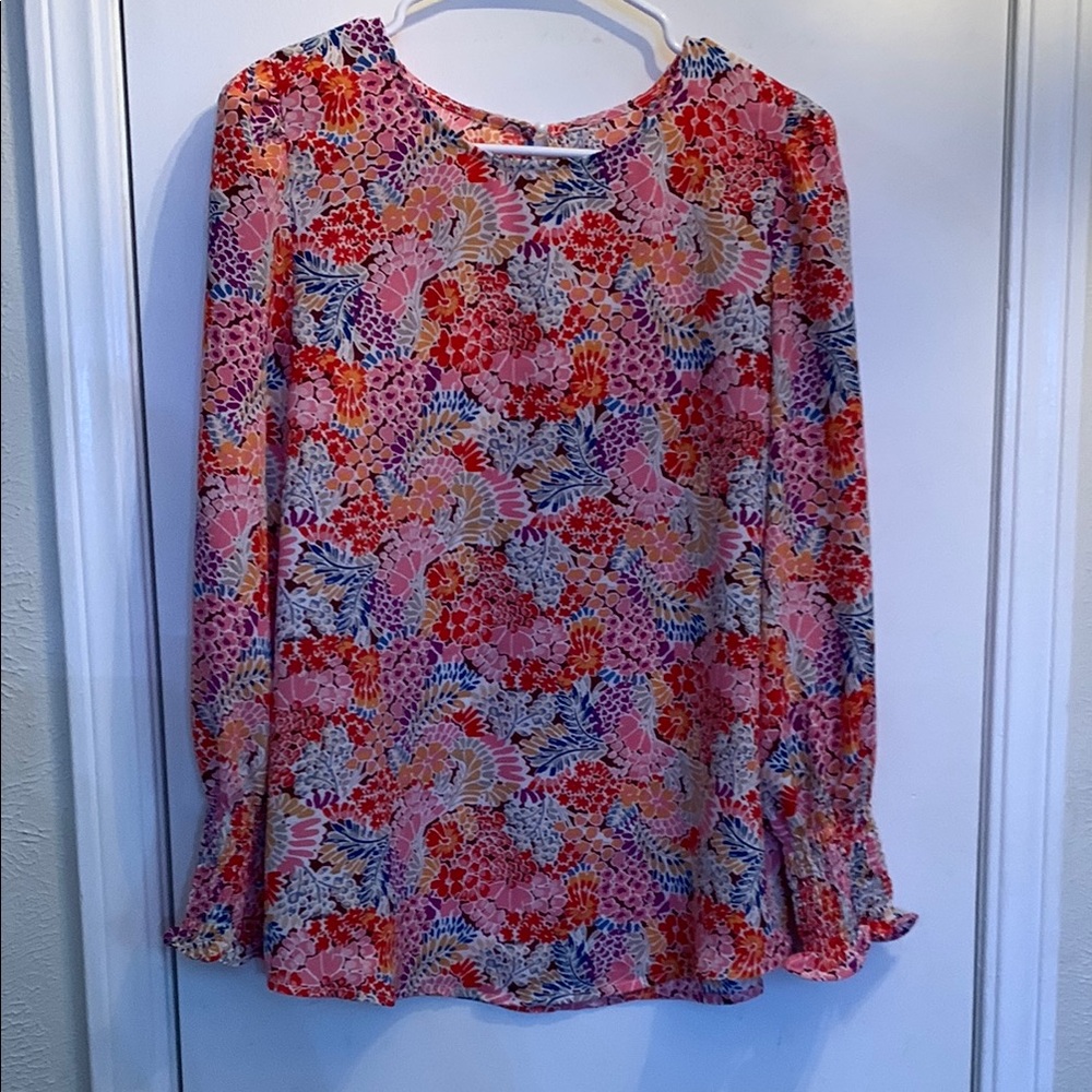 Floral Long Sleeve Women's Top